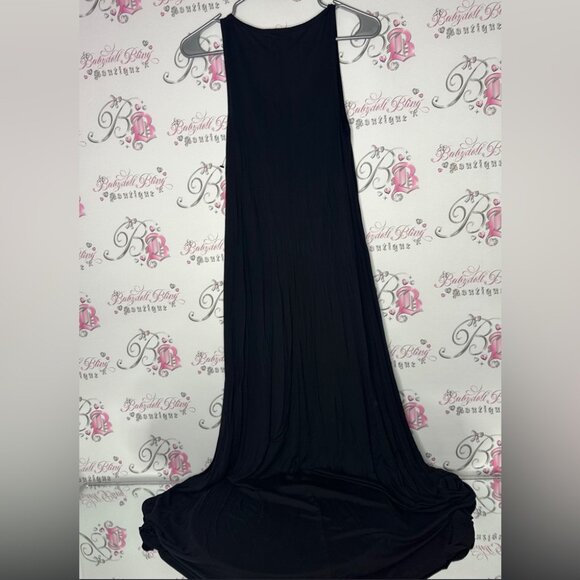 Los Angeles dress chain link heart charms luxury maxi dress black multicolor - Picture 3 of 7